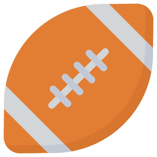 Мяч для регби Generic color fill иконка