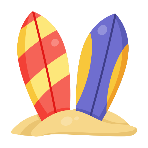 prancha de surfe Generic color fill Ícone
