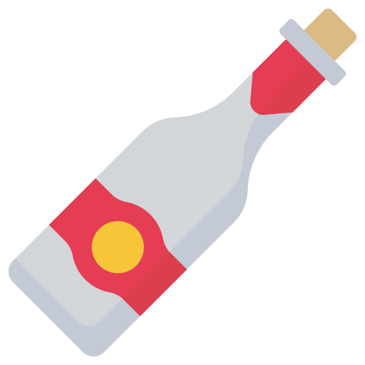 bottiglia di vino Generic color fill icona