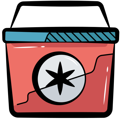 pudełko na lód Generic color hand-drawn ikona