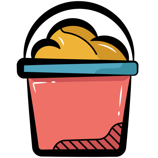 Sand bucket Generic color hand-drawn icon