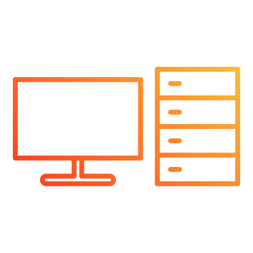 serveur Generic gradient outline Icône
