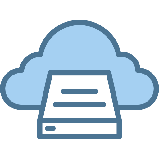 cloud computing Payungkead Blue icona