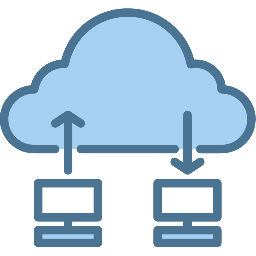 cloud computing Payungkead Blue icona