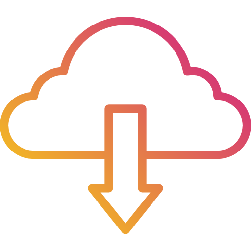 cloud computing Payungkead Gradient icon