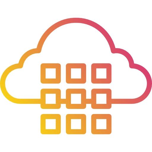 cloud computing Payungkead Gradient icoon