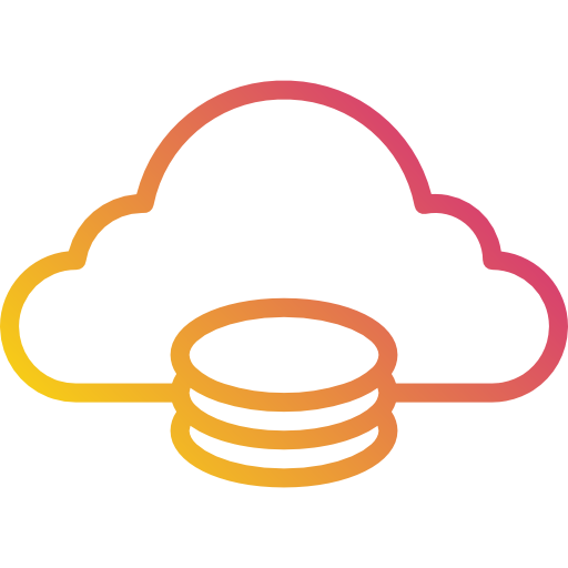 cloud computing Payungkead Gradient icon