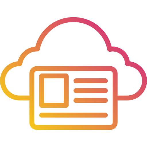 cloud computing Payungkead Gradient Icône