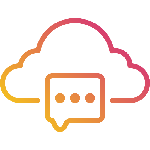 computación en la nube Payungkead Gradient icono
