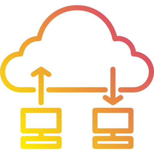 cloud computing Payungkead Gradient icon