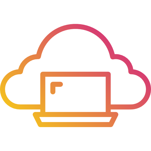 cloud computing Payungkead Gradient icona