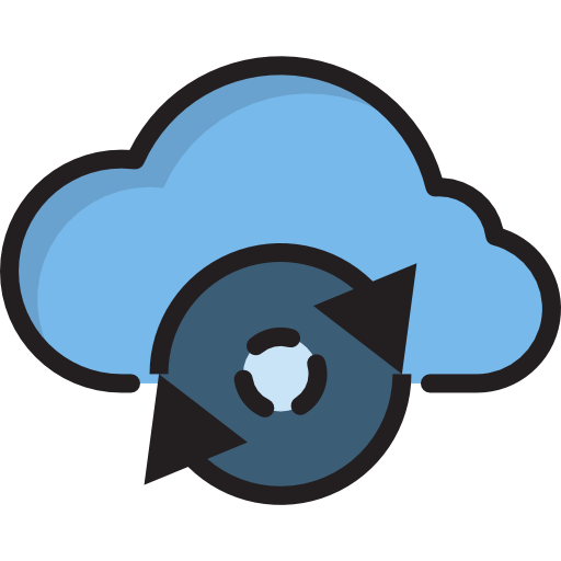 computing cloud Payungkead Lineal Color icon