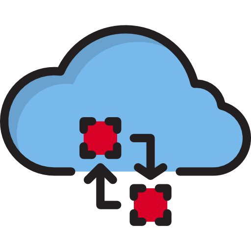 Computing cloud Payungkead Lineal Color icon