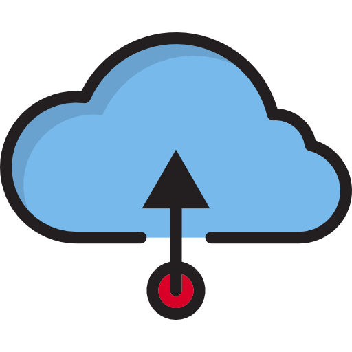 computing cloud Payungkead Lineal Color icon