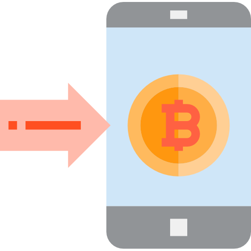 bitcoin srip Flat Icône