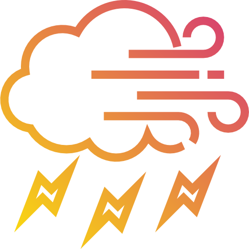 폭풍 Payungkead Gradient icon