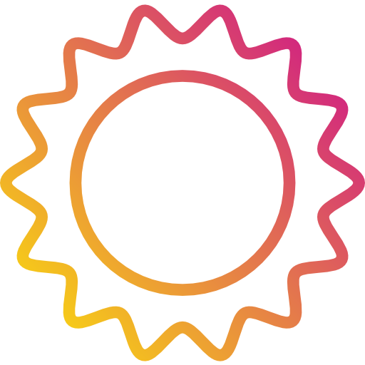 太陽 Payungkead Gradient icon