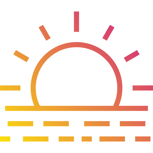 Sunset Payungkead Gradient icon