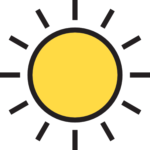 Sun Payungkead Lineal Color icon