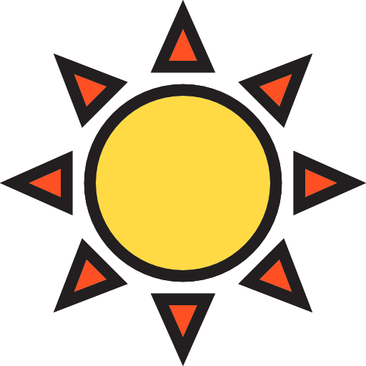 太陽 Payungkead Lineal Color icon
