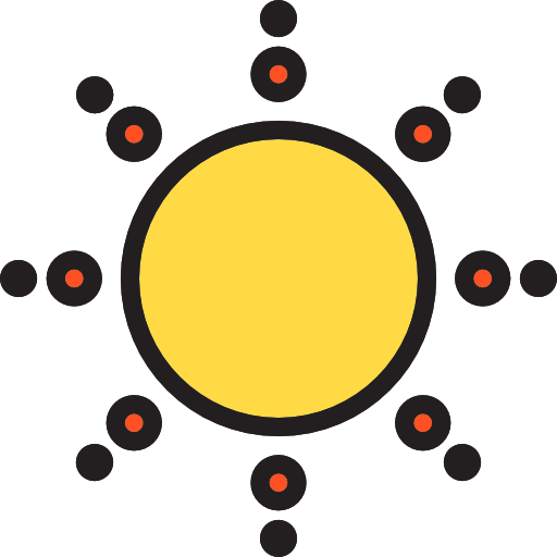 słońce Payungkead Lineal Color ikona