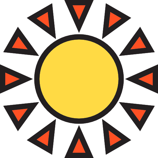Sun Payungkead Lineal Color icon