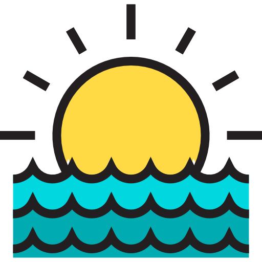 puesta de sol Payungkead Lineal Color icono