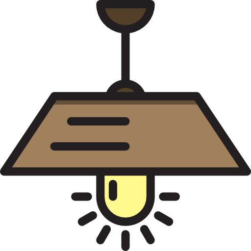 Lamp Payungkead Lineal Color icon