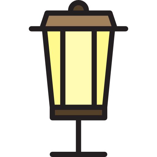 Lamp Payungkead Lineal Color icon