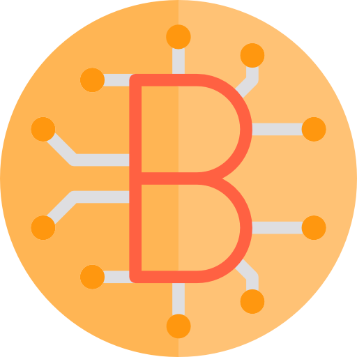 bitcoin srip Flat icon