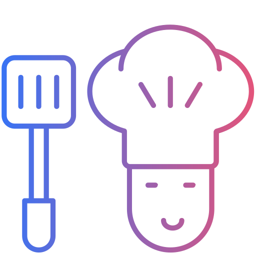 Male chef Generic gradient outline icon