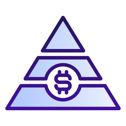 ピラミッド Generic gradient lineal-color icon