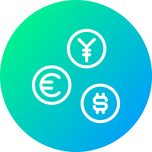 monnaie Generic gradient fill Icône