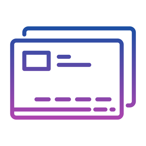 kreditkarte Generic gradient outline icon