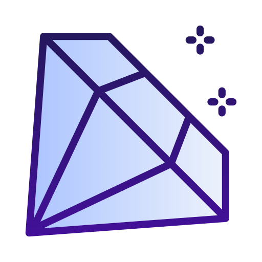 diamant Generic gradient lineal-color icon