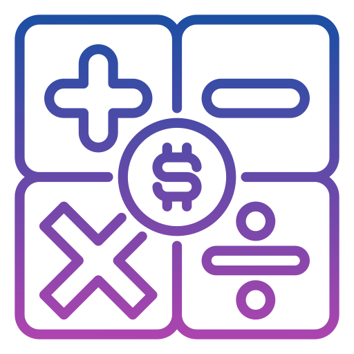 계산 Generic gradient outline icon