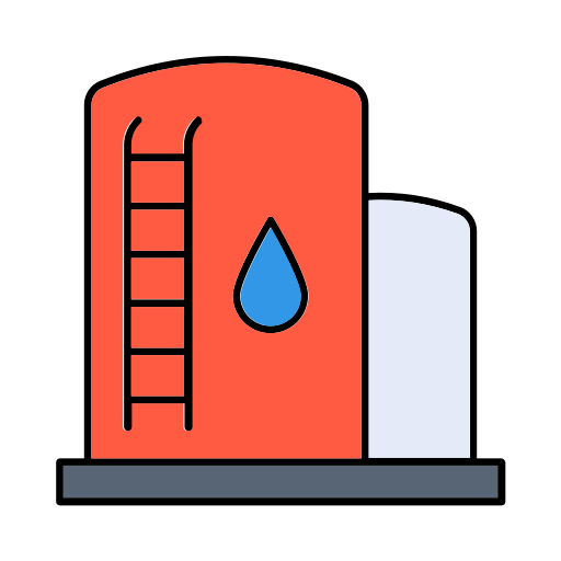 Резервуар для воды Generic color lineal-color иконка