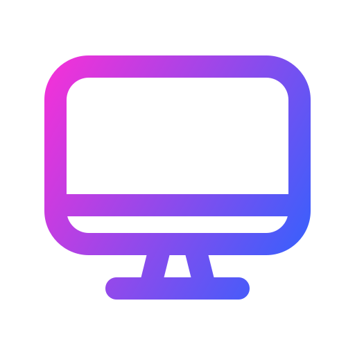 monitor Generic gradient outline icono