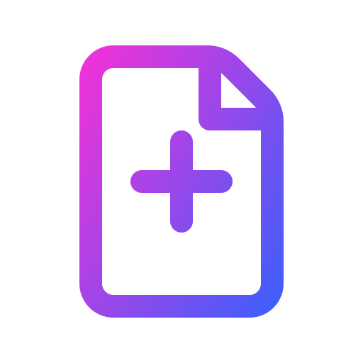 新しいファイル Generic gradient outline icon