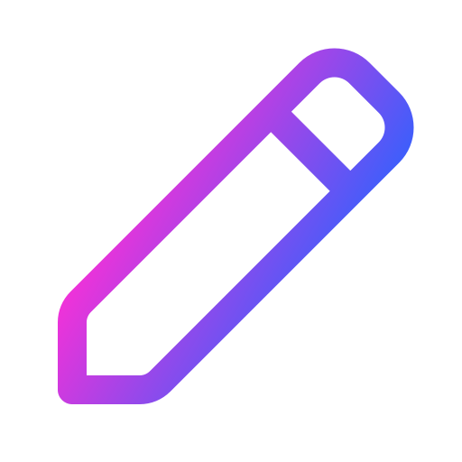 potlood Generic gradient outline icoon