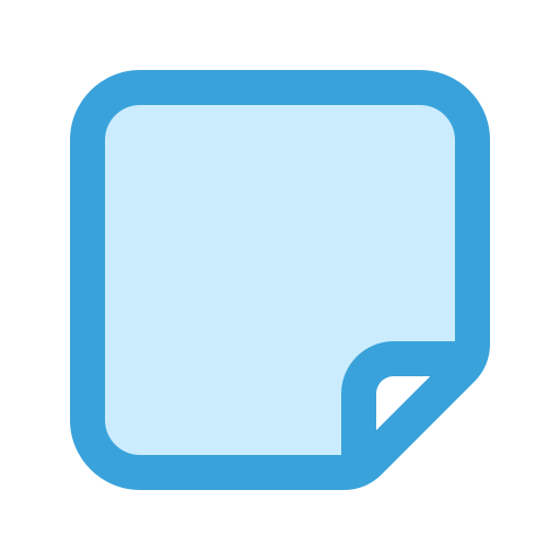 스티커 메모 Generic color lineal-color icon