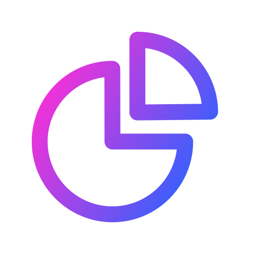 diagramme circulaire Generic gradient outline Icône