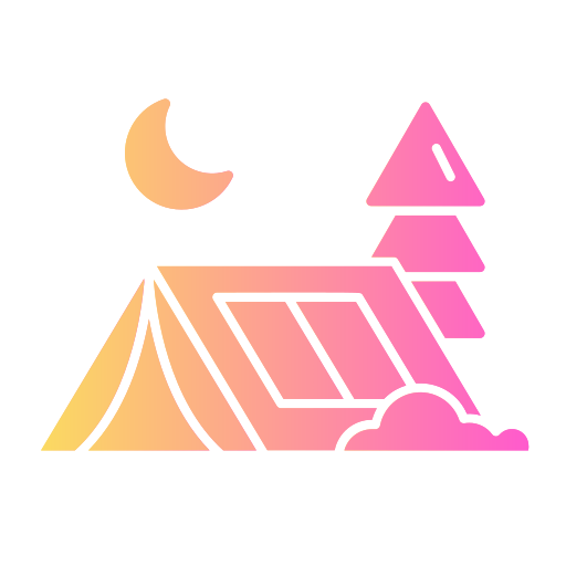 キャンプ Generic gradient fill icon
