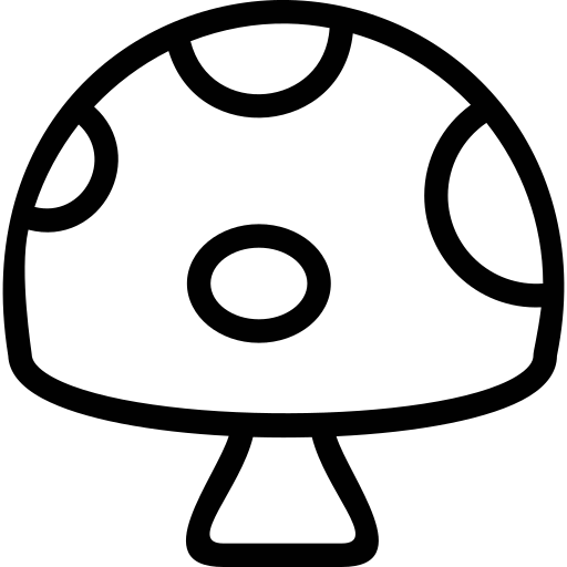 キノコのアイコン Generic outline icon