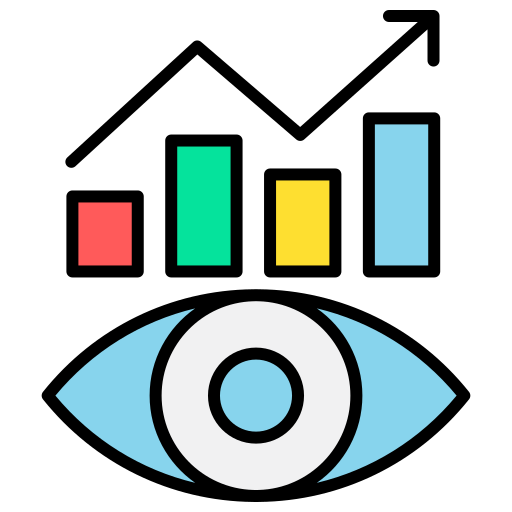 예측 분석 Generic color lineal-color icon