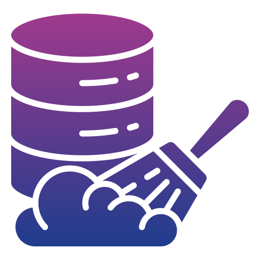 Data cleansing Generic gradient fill icon