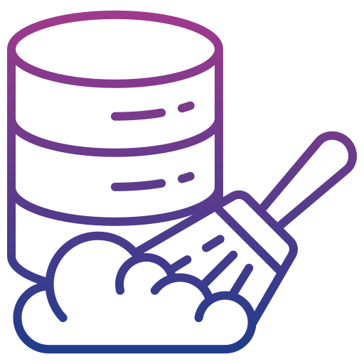 Data cleansing Generic gradient outline icon