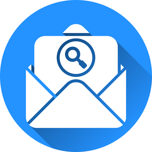 Search mail Generic gradient fill icon