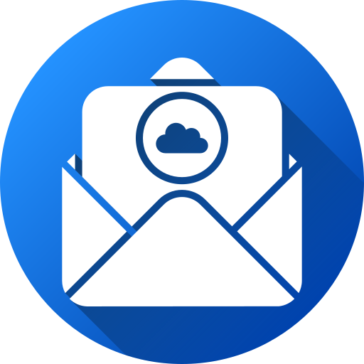 courrier en nuage Generic color fill Icône