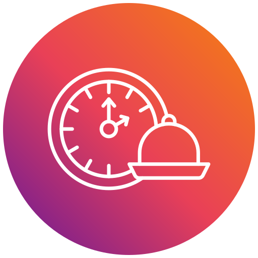 Lunch time Generic gradient fill icon